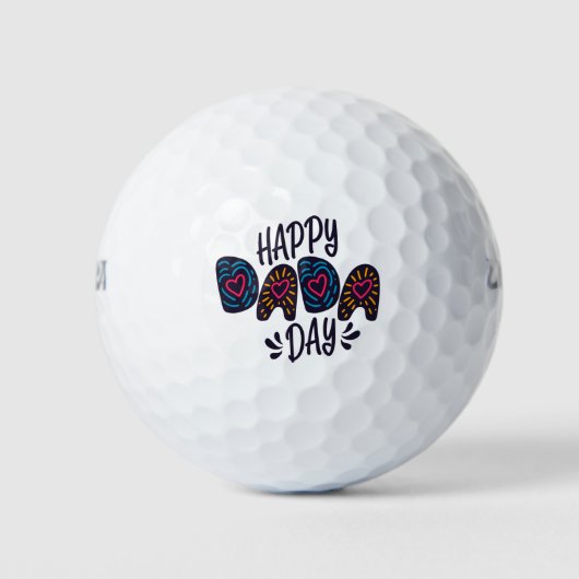 Happy Dada Day Happy Vatertag | Golfplätze Golfball (Vorderseite)