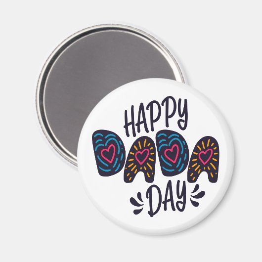 Happy Dada Day Happy Vatertag | Magnet (Vorderseite/Rückseite)