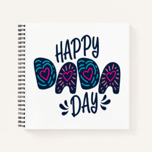 Happy Dada Day Happy Vatertag Notebook Notizblock