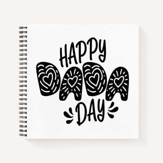 Happy Dada Day Happy Vatertag | Notebook Notizblock (Vorderseite)