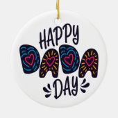 Happy Dada Day Happy Vatertag | Ornament (Hinten)