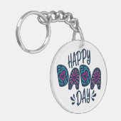 Happy Dada Day Happy Vatertag | SCHLÜSSELANHÄNGER (Vorderseite links)