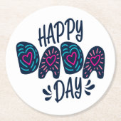 Happy Dada Day Happy Vatertag | UNTERSETZER (Vorderseite)