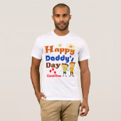 Happy Daddy's Day Design T-Shirt (Vorne ganz)
