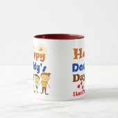 Happy Daddy's Day Tasse (Zentrum)