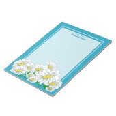 Happy Daisies Blue - Blue Line Notizblock (angewinkelt)