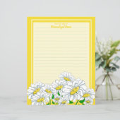 Happy Daisies gelb-gelb-gelb gestrichenes Papierbl (Stehend Vorderseite)