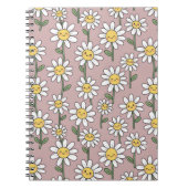 Happy Daisies Pattern - Cute Floral Design Notizblock (Vorderseite)