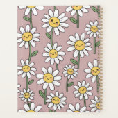 Happy Daisies Pattern - Cute Floral Design Planer (Rückseite)
