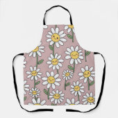 Happy Daisies Pattern - Cute Floral Design Schürze (Vorderseite)