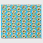 Happy Daisy Blume - Blumenfrühlingsblüte Geschenkpapier (Flach)