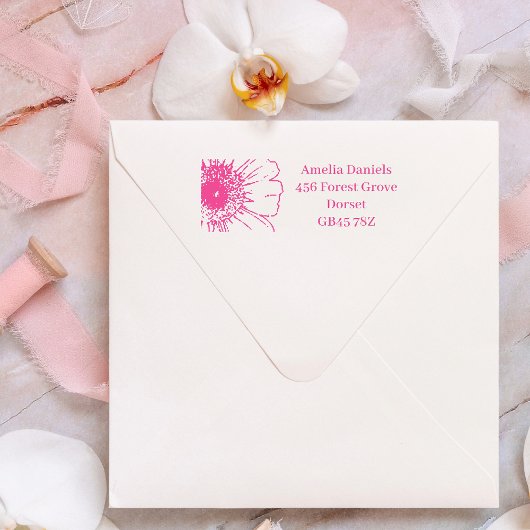 Happy Daisy Rücksendeadresse Permastempel