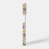 Happy Daisy Smiles Pink Floral Pattern iPhone Hülle (Rechte Seite)