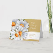 Happy Daisy Wedding Danke-Card Dankeskarte (Vorderseite)