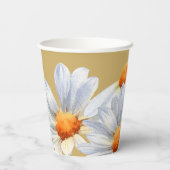 Happy Daisy Wedding Paper Cup Pappbecher (Rückseite)
