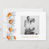 Happy Daisy Wedding Save the Date Card Einladung (Rückseite)