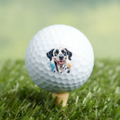 Happy Dalmatiner Dog Pet Golfball (Insitu T-Shirt)