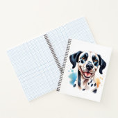 Happy Dalmatiner Dog Pet Notizblock (Innenseite)