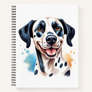 Happy Dalmatiner Dog Pet Notizblock