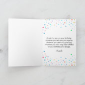 Happy Dalmatiner mit Balloons Geburtstag Karte (Innenseite)