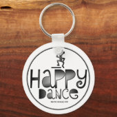 Happy Dance - Ein positives Wort Schlüsselanhänger (Vorderseite)