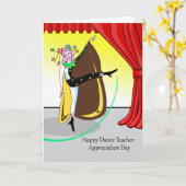 Happy Dance Teacher Appreption Day Karte (Gelbe Blume)