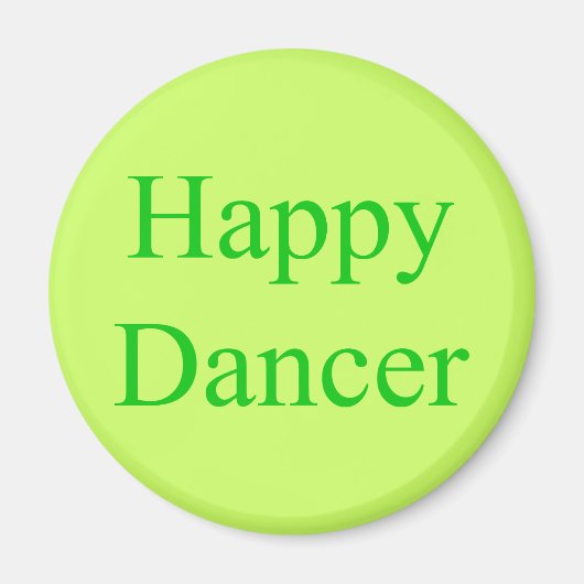 Happy Dancer Green Magnet (Vorne)