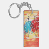 Happy Dancers Acrylic Schlüsselanhänger (beidseiti (Vorderseite links)