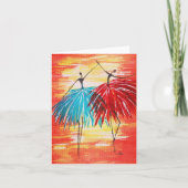 Happy Dancers - BLANK Note Card (Vorderseite)