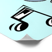 Happy Dancing Cat, Music Poster (Ecke)