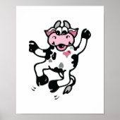 Happy Dancing Cow Poster (Vorne)