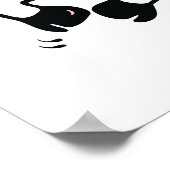 Happy Dancing Cow Poster (Ecke)