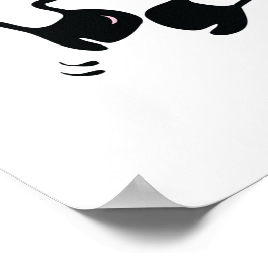 Happy Dancing Cow Poster (Ecke)