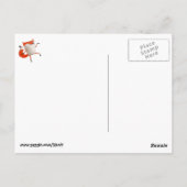 Happy Dancing Fox Postkarte (Rückseite)