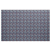 Happy Dancing Haie auf Ocean Blue Stoff (Yard (91,4 cm))