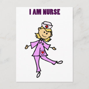Happy Dancing Nurse Art Postkarte