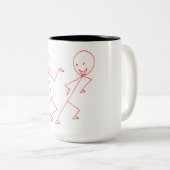 Happy Dancing Stickman Tasse (VorderseiteRechts)