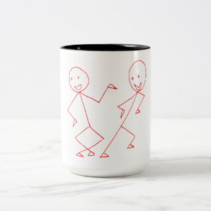 Happy Dancing Stickman Tasse