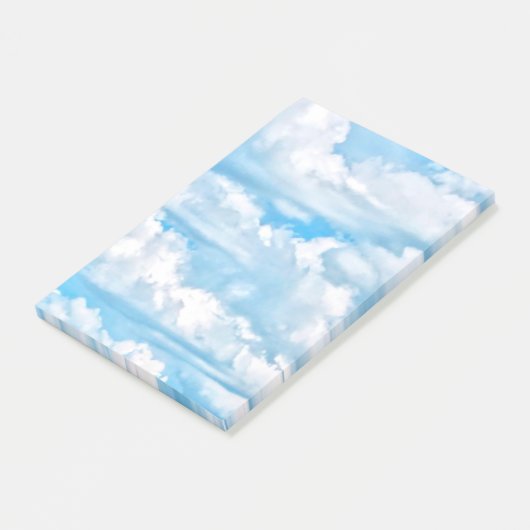 Happy Dancing Sunny Clouds Dekoration Post-it Klebezettel (angewinkelt)