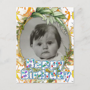 Happy Dancing Yoga Girls Ankündigung Postkarte