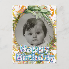 Happy Dancing Yoga Girls Ankündigung Postkarte