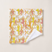 Happy Dancing Yoga Girls Badhandtuch Set (Waschlappen)