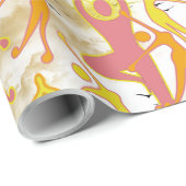 Happy Dancing Yoga Girls Geschenkpapier (Rolleneckpunkt)