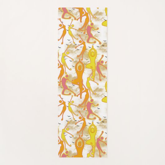 Happy Dancing Yoga Girls Yogamatte (Vorderseite)