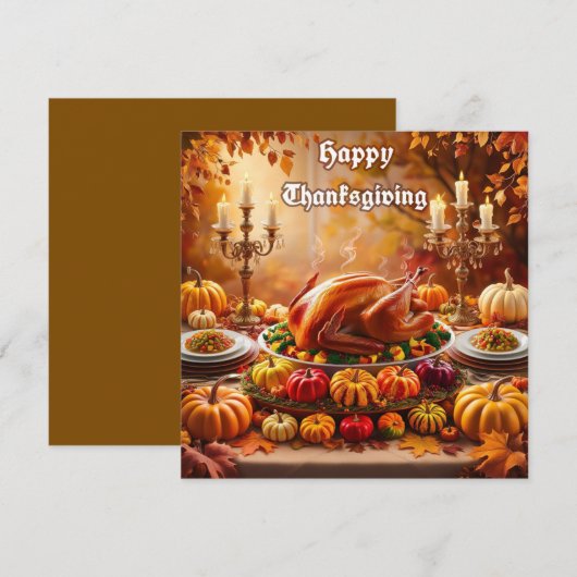 Happy Danke Giving Save The Date (Vorne/Hinten)