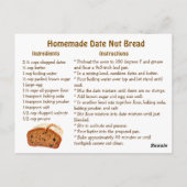 Happy Date Nut Bread Day | December 22nd Postkarte (Rückseite)