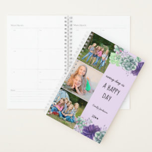 Happy Day 3 Photo Strip Succulents 2023 Planer
