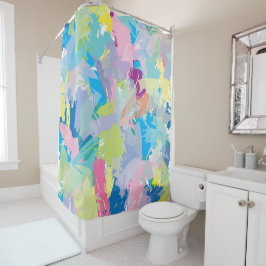 Happy Day Abstrakt Art Moderne Moderne einzigartig Duschvorhang