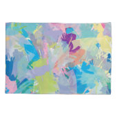 Happy Day Abstrakt Art Moderne Moderne einzigartig Kissenbezug (Rückseite)