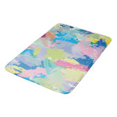 Happy Day Abstrakt Art Moderne Moderne Moderne Badematte (Schrägansicht)